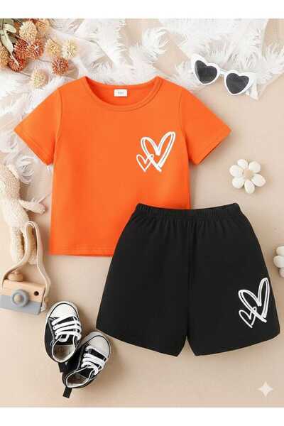 Nice Clothes Summer Children's T-Shirt Shorts Unisex (Heart Printed Inside)
