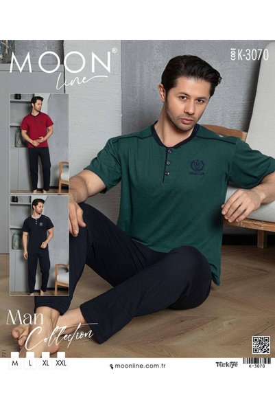 Marka Ilkay Men's Pajama Set Green