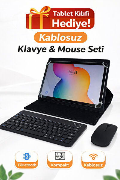 ebulduk Huawei Honor Pad X9 11.5 inç Standlı Tablet Kılıfı + Bluetooth Klavye...