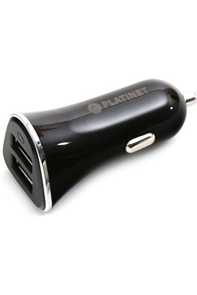 Platinet ÎNCĂRCĂTOR AUTO ÎNCĂRCĂTOR AUTO 2xUSB 3.4A + CABLU MICRO 1m NEGRU [4...