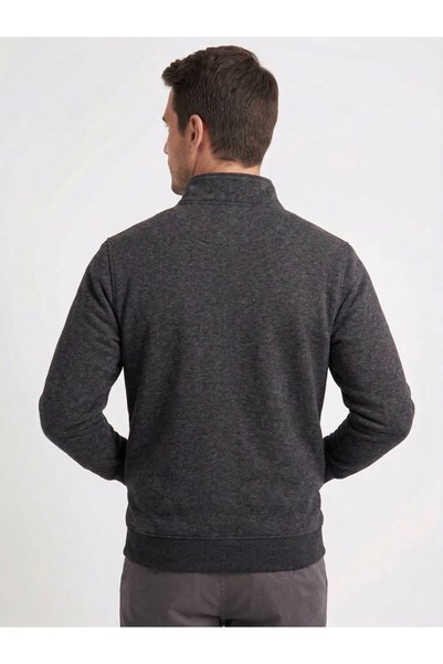 just wear zt Oversize Relaxed Fit with Double Pockets, Standing Collar and Front Zipper