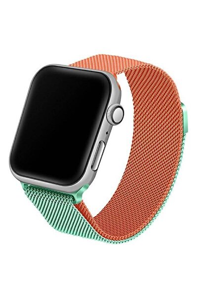 Beline Curea Apple Watch din oțel 42/44/45/49mm verde/portocaliu