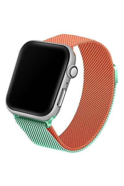 Beline Curea Apple Watch din oțel 38/40/41mm verde/portocaliu