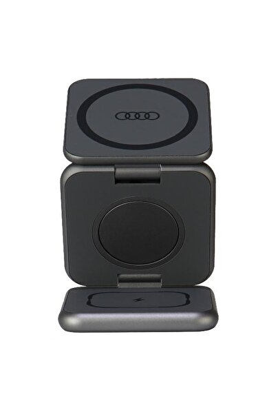 Audi Contor pliabil cu inducție 3 în 1 gri/gri Logo Mare AU-MWC3IN1-GT/D1-GY
