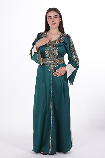 al bent al sharqieh women satin jalabiya dress