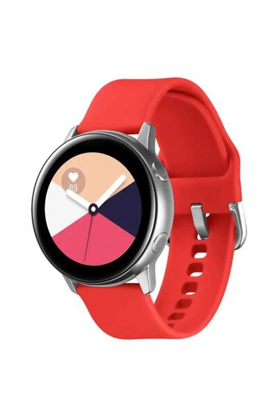 Hurtel BRĂȚARĂ SILICON PENTRU SMARTWATCH 20MM UNIVERSALĂ, ROȘU/ROȘU