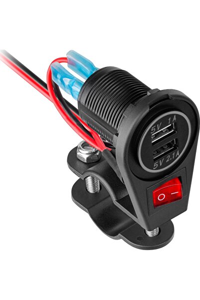 Peiying Încărcător motocicletă 2xUSB 3100 mA