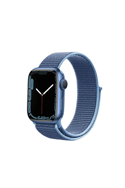 Crong Curea sport din nailon pentru Apple Watch 38/40mm (Albastru Ocean)