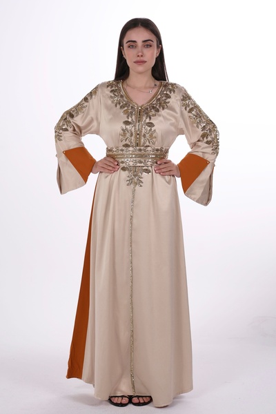 al bent al sharqieh women satin jalabiya dress