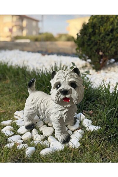 Bibloca El Yapımı Alçı Tüylü Köpek Figürü