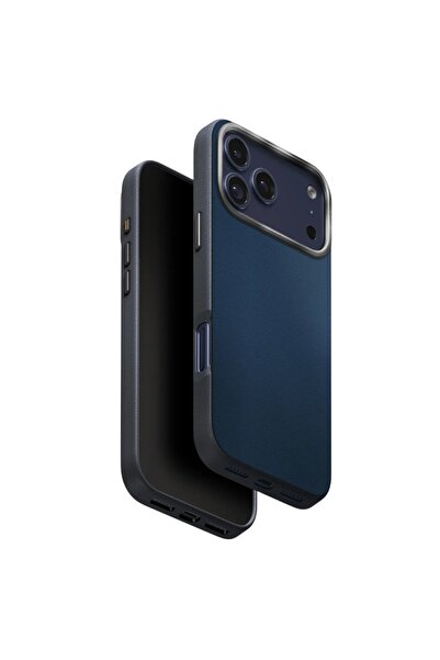 uniq Huse pentru iPhone 17 Pro, Husă Lyden din piele ecologică UNIQ, Albastru