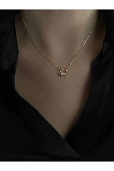 RENDA ACCESSORY Yengeç Kolye Altın Kaplama Özel Seri