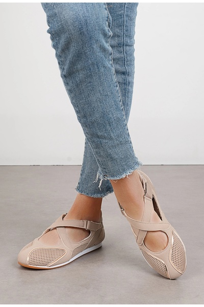 C'M Paris Γυναικεία Διαπνέοντα Διχτυωτά Φλατ Μπαλαρίνες Μαίρη Τζέιν, Ελαφριά,...