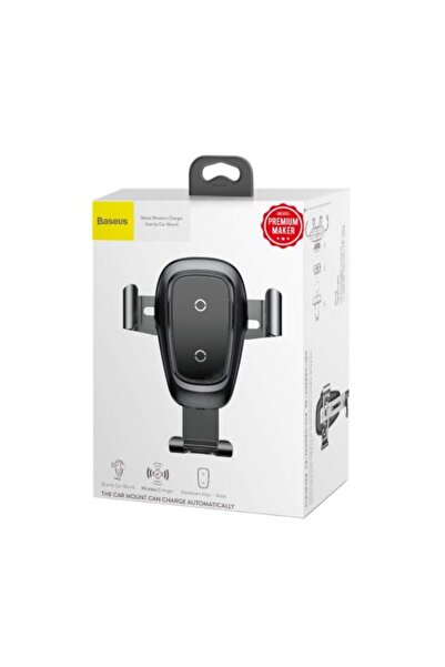 Baseus METAL GRAVITY WIRELESS CHARGER CAR MOUNT PHONE BRACKET AIR VENT HOLDER...