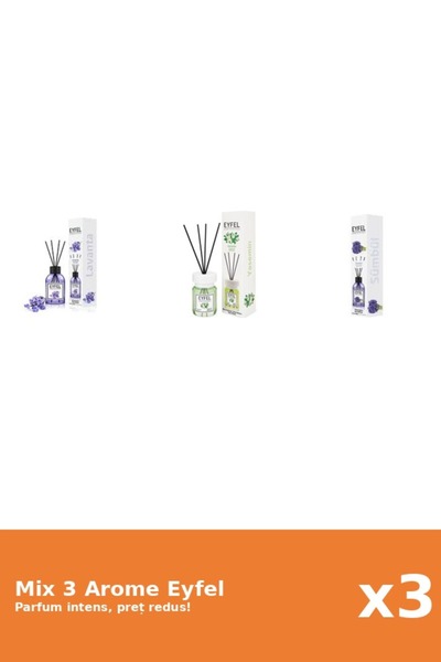 Eyfel Set 3 Mix Eyfel: 1x Iasomie, 1x Lavanda, 1x Zambile
