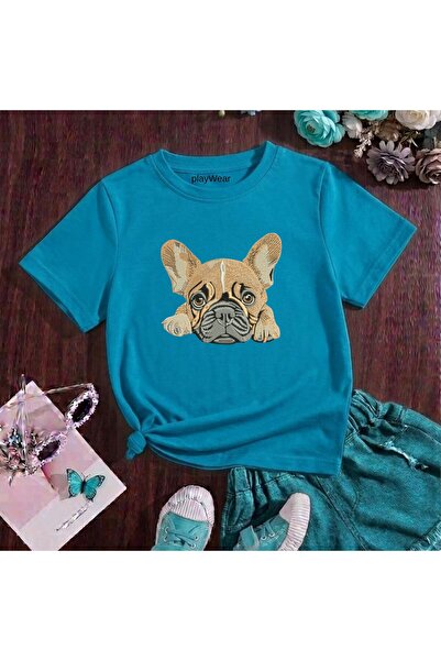 playwear Παιδικό unisex μπλουζάκι Pug Doge με στάμπα, 100% βαμβάκι, με λαιμόκ...