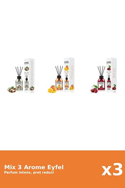 Eyfel Set 3 Mix Eyfel: 1x Cirese, 1x Mango, 1x Nuca De Cocos