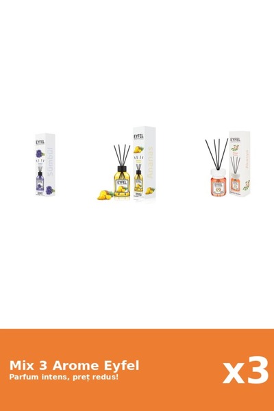 Eyfel Set 3 Mix Eyfel: 1x Acacia, 1x Ananas, 1x Zambile