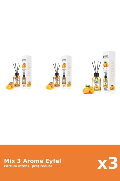 Eyfel Set 3 Mix Eyfel: 2x Mango, 1x Portocala
