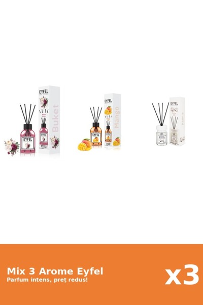 Eyfel Set 3 Mix Eyfel: 1x Bouquet, 1x Bumbac, 1x Mango