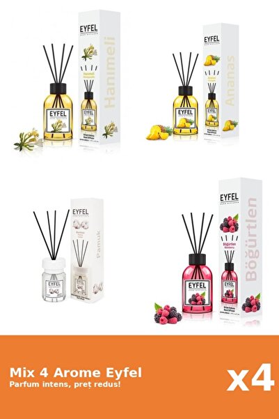 Eyfel Set 4 Mix Eyfel: 1x Ananas, 1x Bumbac, 1x Fructe De Padure, 1x Mana Mai...