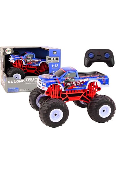 LeanToys Mașină off-road telecomandată 2.4G RC 1:12 Camion Albastru