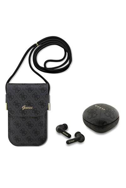 Guess Wireless Earbuds TWS and Crossbody Bag Black