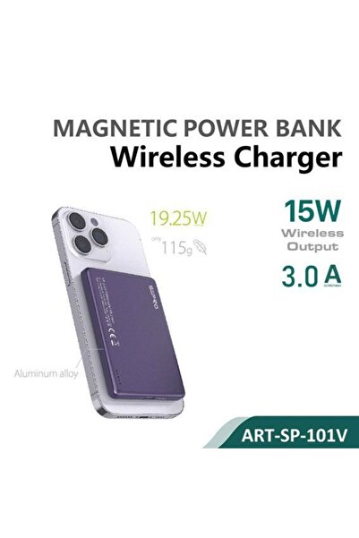 SiPro Siipro Ultra Thin Magnetic MagSafe PowerBank 5000mAh Purple