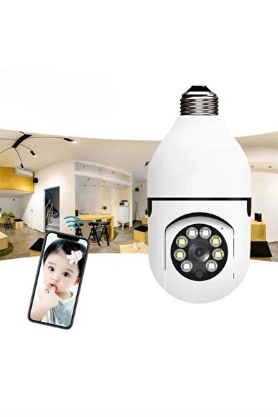 NW NessiWorld Wifi Security Camera 360 Degree Rotatable Motion Sensitive Night Vision Bulb