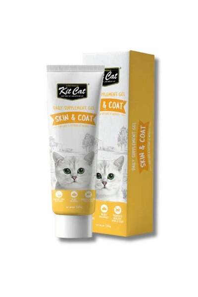 Kit Cat Daily Nutritional Gel for Skin and Fur Health for Adult and Young Cat...