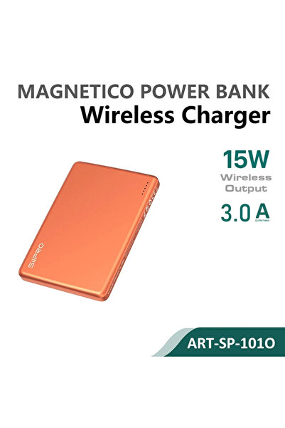 SiPro Siipro Ultra Thin Magnetic MagSafe PowerBank 5000mAh Orange