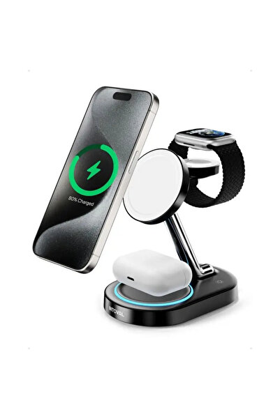 SiPro Siipro MagSafe Charging Station 3in1 Black (SW-40B)