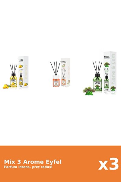 Eyfel Set 3 Mix Eyfel: 1x Acacia, 1x Ananas, 1x Pin Si Menta