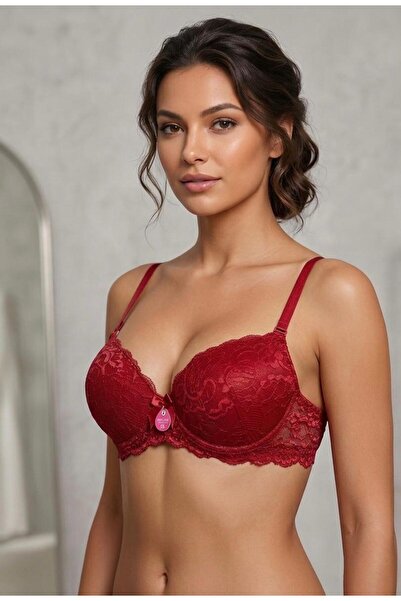irem içgiyim Ecem Yildiz Women's Padded 100% Quality Lace Bra