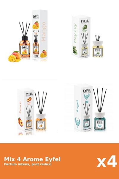 Eyfel Set 4 Mix Eyfel: 1x Angel, 1x Lacramioare, 1x Mango, 1x Piersica