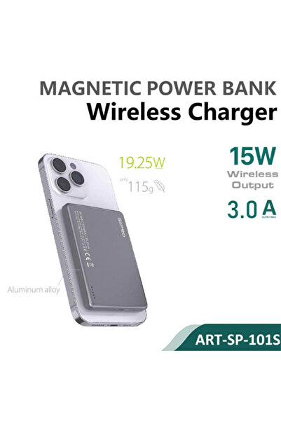 SiPro Siipro Ultra Thin Magnetic MagSafe PowerBank 5000mAh Grey