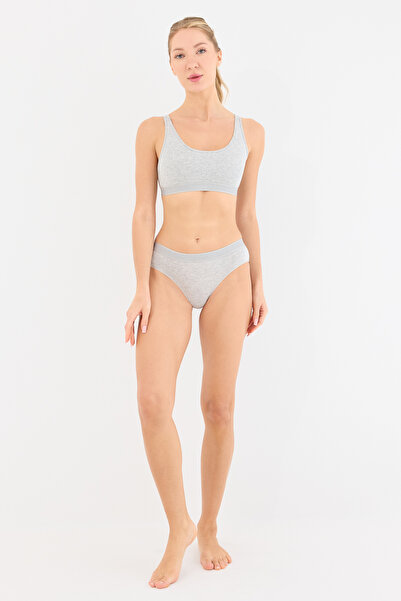 Naphor Touch Gray High Waist Slip Panties