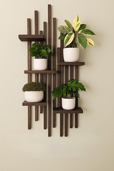Ev dekka WoodStore | Premium Masif Ahşap Duvar Rafı - 120x50 cm Delmesiz Kuru...