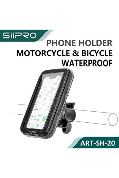SiPro Siipro Motorcycle Bicycle Waterproof Phone Holder Black (SH-20)