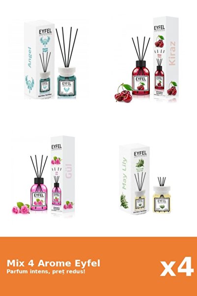 Eyfel Set 4 Mix Eyfel: 1x Angel, 1x Cirese, 1x Lacramioare, 1x Trandafir
