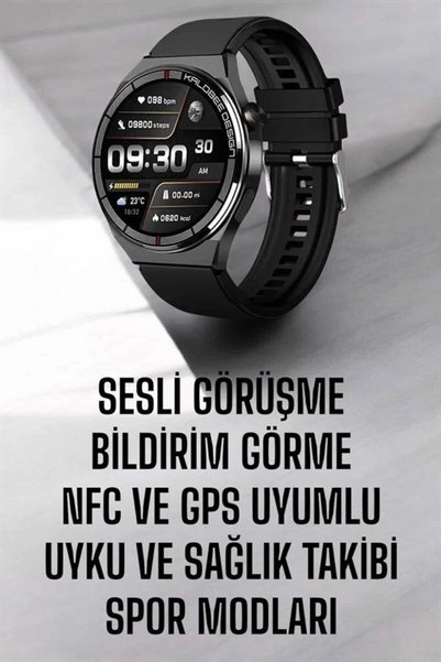 NW NessiWorld Akıllı Saat Gps Ve Nfc Özelliği Sesli Görüşme Dokunmstik Ekran
