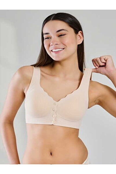 Yeni İnci Women'S, 90% Polyamide, 10% Elastane, No Underwire, Laser Cut Bra