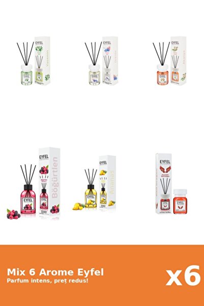 Eyfel Set 6 Mix Eyfel: 1x Acacia, 1x Ananas, 1x Fructe De Padure, 1x Iasomie,...
