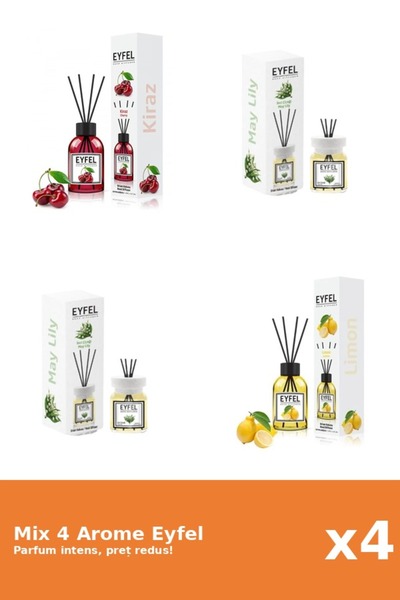 Eyfel Set 4 Mix Eyfel: 1x Cirese, 2x Lacramioare, 1x Lamaie