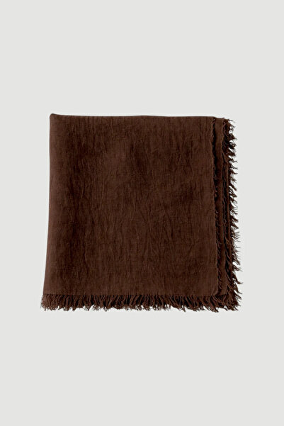 Gusto Tasseled Shawl - Brown