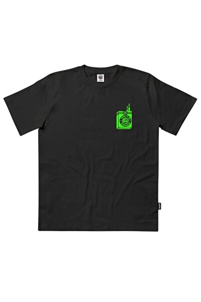 The Dudes TOO SHORT SMOKES ΝΕΟΝ ΚΛΑΣΙΚΟ ΜΠΛΟΥΖΑΚΙ ΜΑΥΡΟ L