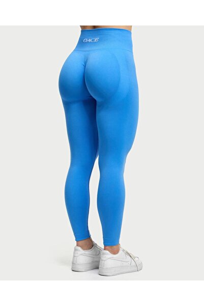 OACE Seamless High Waist Tummy Control Leggings - Light Blue