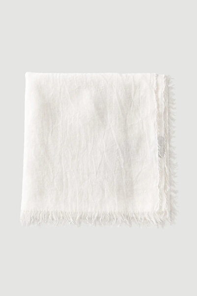 Gusto Tassel Shawl - Ecru