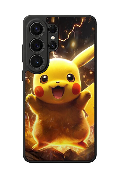 Samsung Galaxy S26 Ultra Compatible Glossy Premium Matte Black Printed Silicone Case