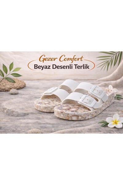 GEZER Kaydırmaz taban Toka Görünümlü Eva Tabanlı Yumuşak Esnek Kadın Terlik İ...